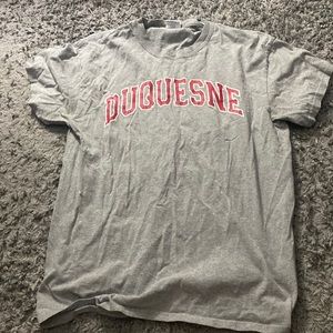 Vintage Duquesne university grey t-shirt size mens medium